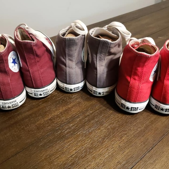 Set of 3 Converse Shoes Size 8 Mens - Picture 2 of 6